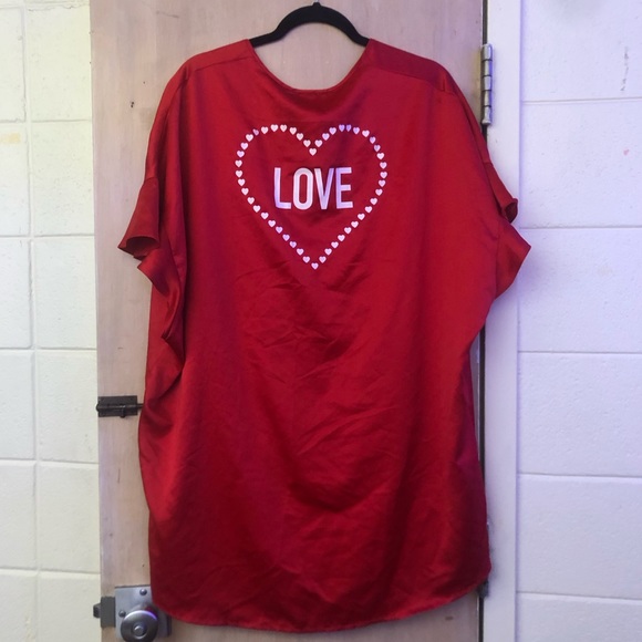 Victoria’s Secret Red Heart Love Kimono Silky Robe One Size - Picture 6 of 7